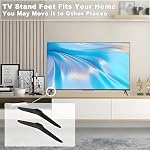 TV Pour Roku TCL TV Jambes universelles TV Remplacement des jambes pour Smart TV 28 de pouce 32 de pouce 40 de pouce 43 de pouce 50 de pouce 55 de pouce 60 de pouce 65 de pouce TV Pieds (version mise à niveau)