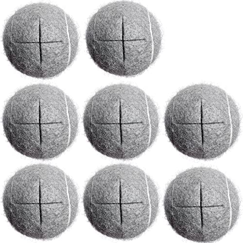 Lot De 12 Balles De Tennis Prédécoupées Feutre – Protection Pieds De Meubles Et Sol Noir
