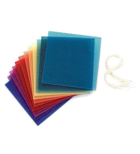 Magic Cabin Diy Natural Beeswax Candle Making Kit For Kids And Adults, Comes With 12 Sheets Of Beeswax And Makes Up To 24 Candles, Bright Colors #TOP3