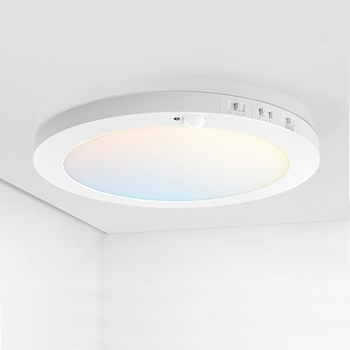 Miniatura 12 de ASD Lámpara LED de techo empotrada redonda de 12 pulgadas, iluminación de superficie de perfil bajo | 5CCT, regulable, ultrafina, certificación ETL