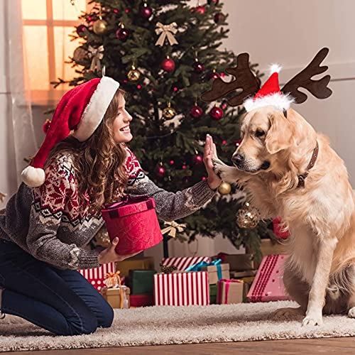 Disfraz Navideño para Perro con Cuernos de Reno Ajustable miniatura 3