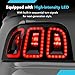 Raxiom LED Tail Lights Set Assembly - Exterior Iconic Styling Fits Ford Mustang 1996-1998