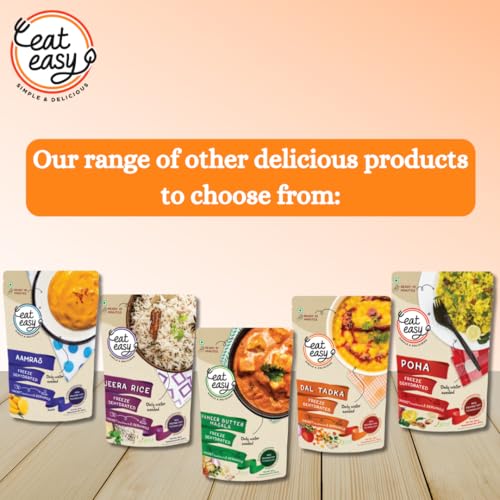 Image of Eat Easy Ready to Eat Paneer Chilli 95g (Pack of 2) After Preparation 235g | Just Add Hot Water & Cook, Freeze Dried Instant Protein Rich Paneer with Spices & Vegetables for Travelers, Trekkers, Student