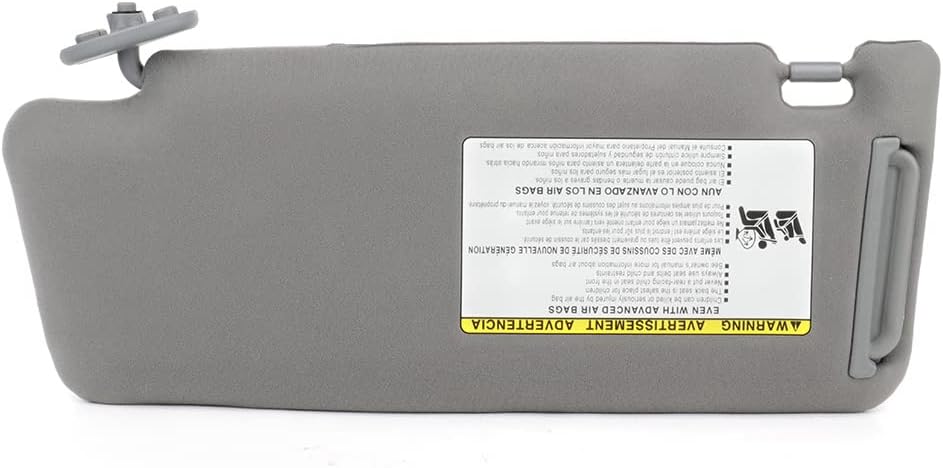 ECCPP 74320-35C10-B0 Left and Right Sides Sun Visor with Mirror Fit for Toyota for Tacoma 2005 2006 2007 2008 2009 2010 2011 2012 2013 2014 2015 without Sunroof 74320-04181-B1 74320-35B50-B0 Gray