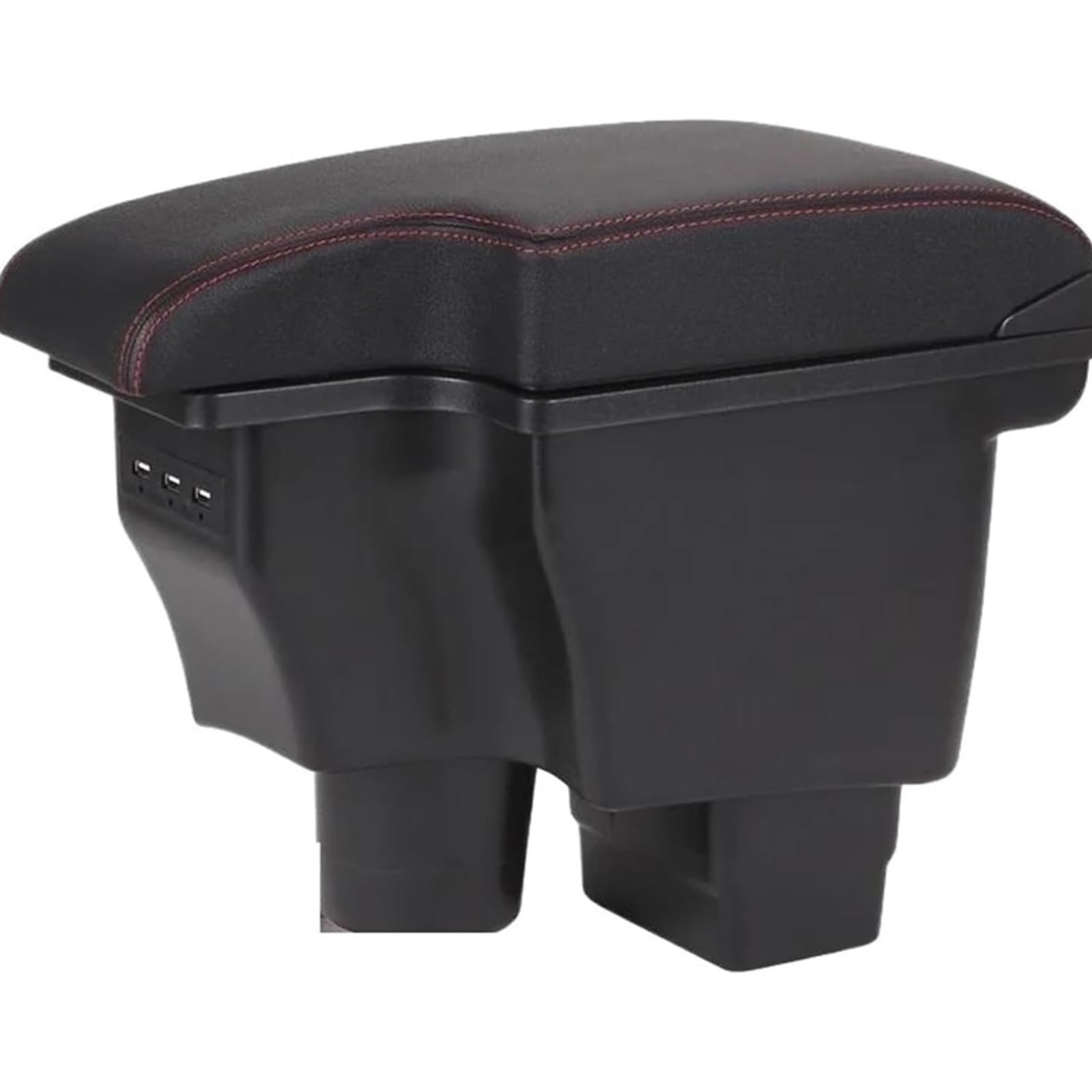 Hckclmbmzw A1artificial Leather For Mazda For Cx-3 For Mazda 2 For Skyactiv For Version Armrest Retrofit Car Storage Box Interior Details Usb Car Armrest Center Console(A1artificial Leather)