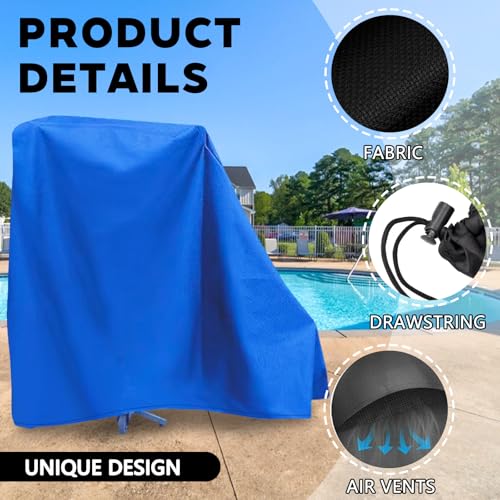 Funda Protectora para Silla Elevadora de Piscina Azul 5"x4" miniatura 2