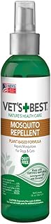 Vet's Best Mosquito Repellent for Dogs and Cats | Repels Mosquitos with Certified Natural Oils | Deet Free | 8 Ounces
