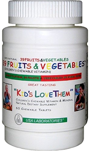 39 Fruits and Vegetables Children's Chewable Vitamin - Kids Love Them - 60