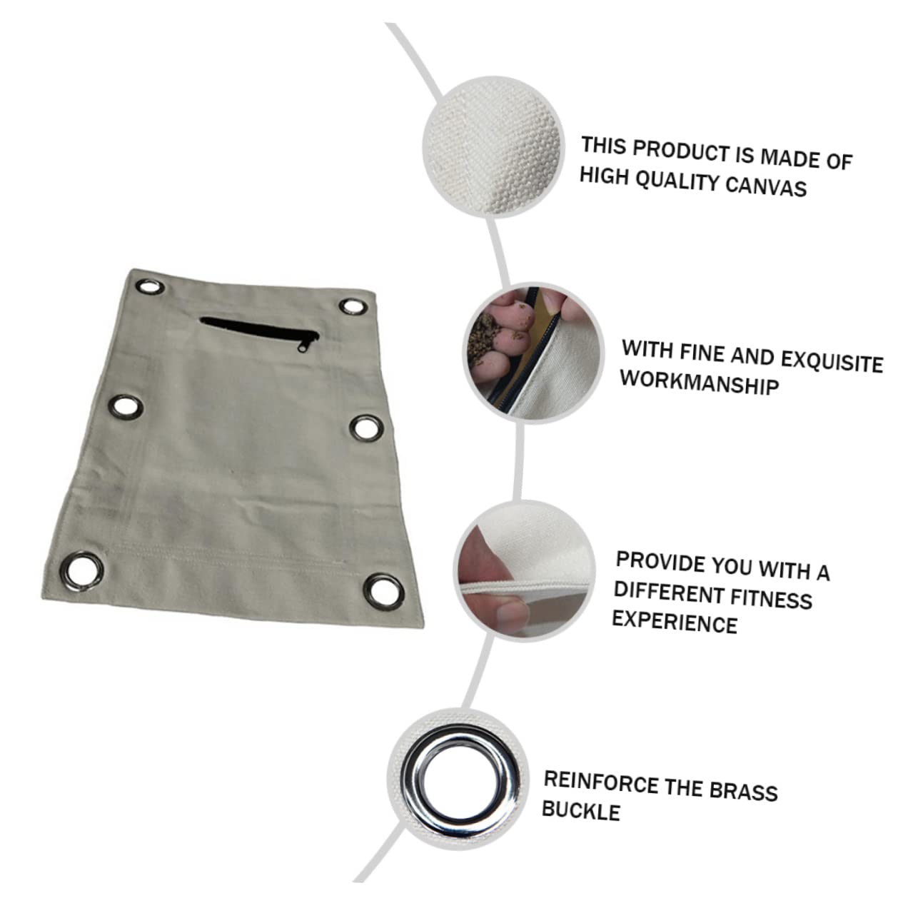 Anneome Fitness Sandbag Workout Sandbag Canvas Boxing Training Bag Wall Target Fill Various Materials