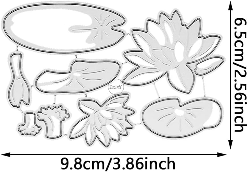 Patchwork Lotus Leaves Metal Cutting Dies for Card Making image 2