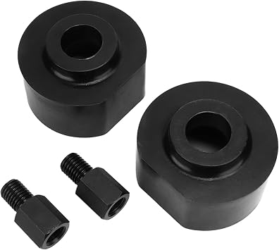 Brilluxa Leveling Lift Kit, 2-inch Front Strut Spacer, Lift Spring Spacers with Stud Extender, Compatible with Ford F350 1980-1998, Front Suspension Lift Kit