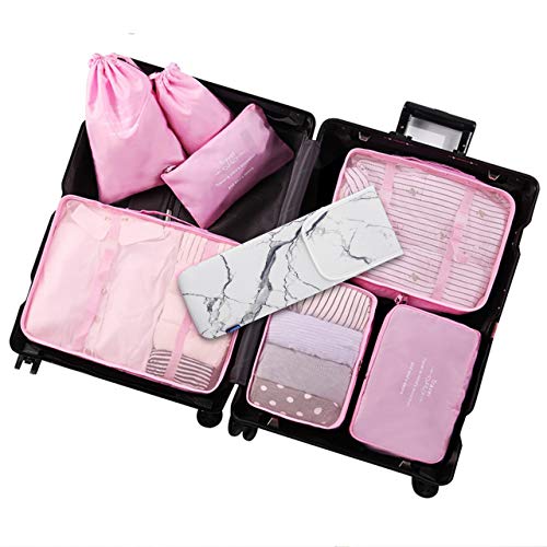 Bluecell Heat Resistant Neoprene Curling Iron Holder Cover Bag Flat Iron Curling Wand Travel Case Pouch 15 x 5 Inches… - Image 6