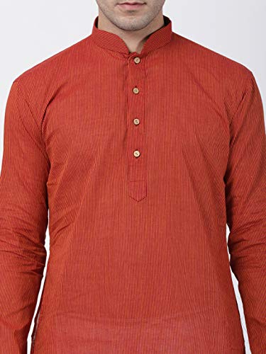 Image of VASTRAMAY Men's Royal Blue Pure Cotton Kurta