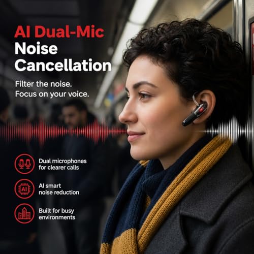 Auricular Bluetooth In Ear con Cancelación de Ruido y Micrófono miniatura 7