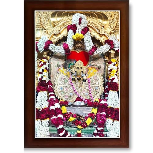 Image of Shri Sanwaliya Seth Shringaar Darshan Religious Photo Frame (Brown, 6 X 8 Inches)