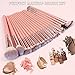 Makeup Brushes, MAANGE 20Pcs Makeup Brush Set Premium Synthetic Foundation Face Powder Blush Concealers Make Up Brushes Sets with Gift Box（Pink)