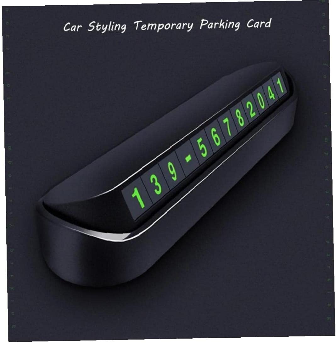 Generisch Carta di parcheggio temporanea numero di telefono carta targa numero di telefono stop in auto styling accessori auto durevole e bello.