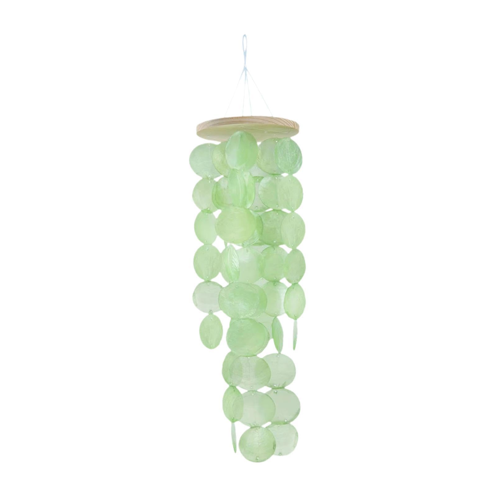 Carillon à Vent en Coquillages Vert Clair pour Éveiller Vos Sens