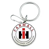 Plasticolor 004276R01 International Harvester Farmall Enamel Key Chain, 1 Pack, Chrome