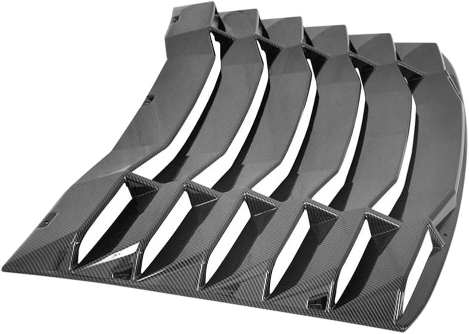 Carbon Fiber Print Rear Window Louvers Sun Shade for Chevy for Camaro 2016-2023 1pc Painted -WDLR-CC16