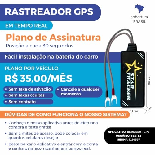 Rastreador Veicular Gps Bloqueador 4G Com Chip E Aplicativo Em Tempo Real Carro Moto Caminhao