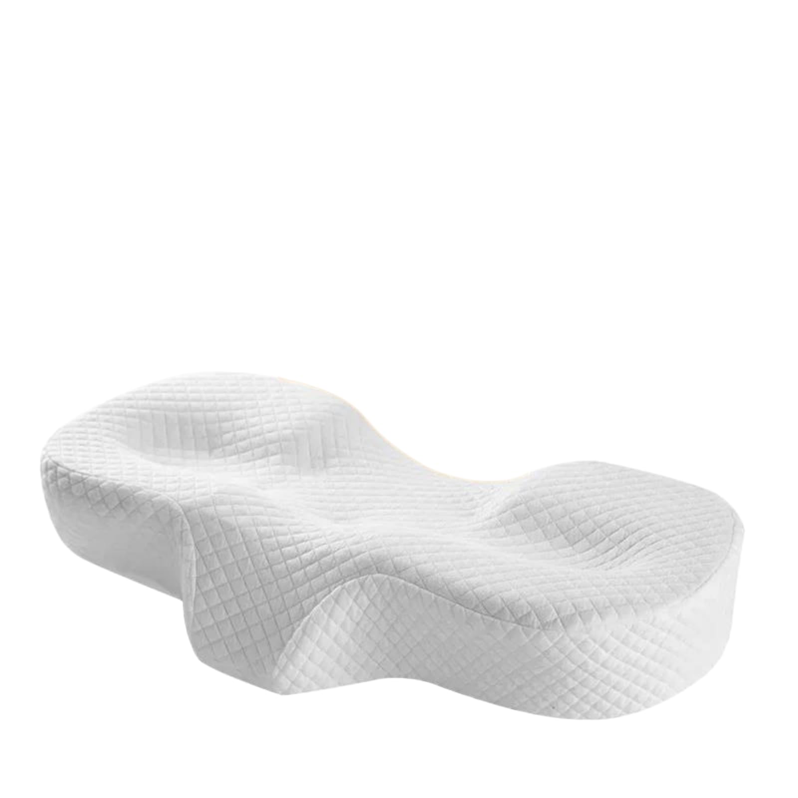 BFJNFPBEU Ergonomic Cervical Pillow for Neck Pain Relief, Memory Foam Orthopedic Pillow for Side Back Sleepers, Contour Neck Support Pillow,White