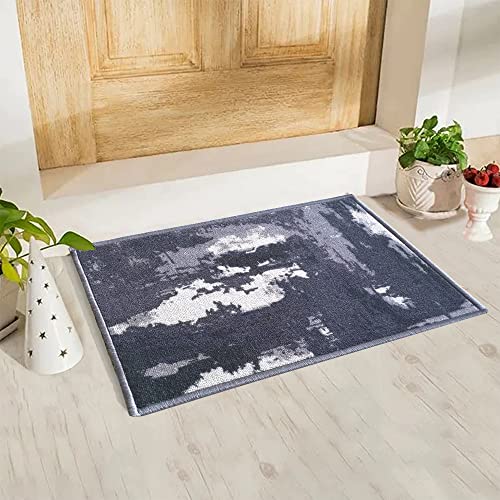 Image of Matz&More Abstract Utopica Floor Mat | 40x60 CM | Grey | Nylon Tufted Gel Baking Anti-Slip | Doormat for Home Entrance, Kitchen & Bedroom