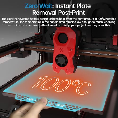 Image of BIQU CryoGrip Pro Glacier Build Plate for Voron 300 Qidi Plus 4 3D Printers | Double-Sided Fine Textured Spring Steel Sheet, Firm Adhesion, 300 x 300mm, 1 Piece