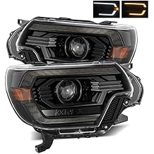 AlphaRex 880750 - مصابيح أمامية لجهاز العرض LED من سلسلة Luxx 2012-2015 من Tacoma - أسود ألفا