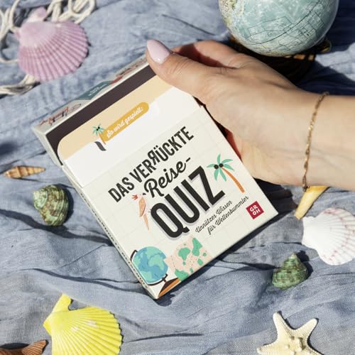 Das verrückte Reise-Quiz: Unnützes Wissen für Weltenbummler ¿ 50 Karten | Tolles Reise-Geschenk für Weltenbummler