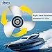 VIF YBS Boat Propeller for Yamaha Engines OEM Upgrade Stainless Steel Outboard Motors 60/70/75/80/85/90/100/115 HP Semi Cleaver Blades 15 Tooth, RH,15p 17p 19p (13 1/2 x 15)