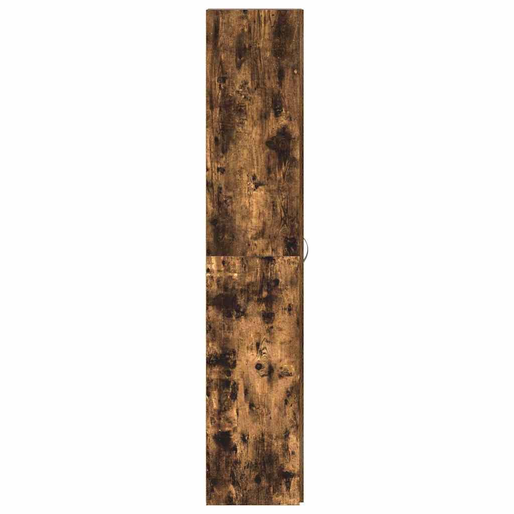 Zapatero multicolor 80 x 35,5 x 180 cm, de madera, zapatero con puertas al ras y asas en D, espacio de almacenamiento estable para zapatillas y botas, mueble de fácil cuidado