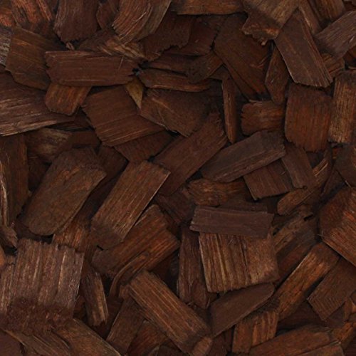 PALIGO Holzhackschnitzel Braun Farbig Fallschutz Hackschnitzel Wald Kiefer Natur Pinus Sylvestris Garten Dekor Mulch Holz Häcksel Fein 5-30mm 70l x 36 Sack 2.520l / 1 Palette Galamio®