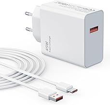 45W Charger and USB C Cable for Xiaomi Redmi Note 14 Pro 5G, Charging Turbo Adapter for Xiaomi Poco X7 M7Pro M6 Pad 7 6 5 Redmi K80 Pro with Type C Cable 1M Turbo Hyper Charger
