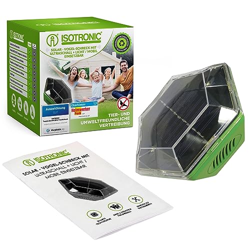 ISOTRONIC dispositivo allontanamento uccelli e gatti solare