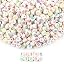 J-Colorful number on white beads