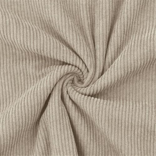 Mens Corduroy Standing Neck Sweater Autumn Winter Round Neck Casual Long Sleeve Heavyweight3