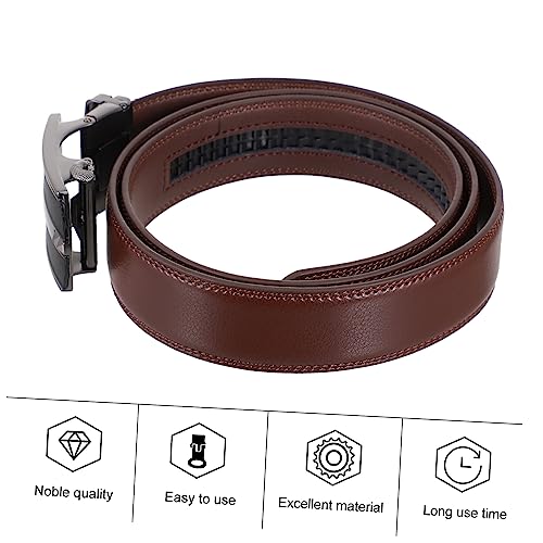 BESPORTBLE 1pc Men Automatic Buckle Leather Belt Waistband for Work Outings and Everyday Use Elegant Design for Gentlemen4