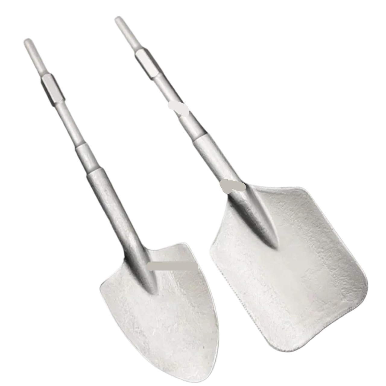 Paleta para arcilla Pico eléctrico pequeño, mango hexagonal, cincel ensanchado, for excavar tierra, zanjas, agujeros y plántulas de árboles(Pointed shovel)