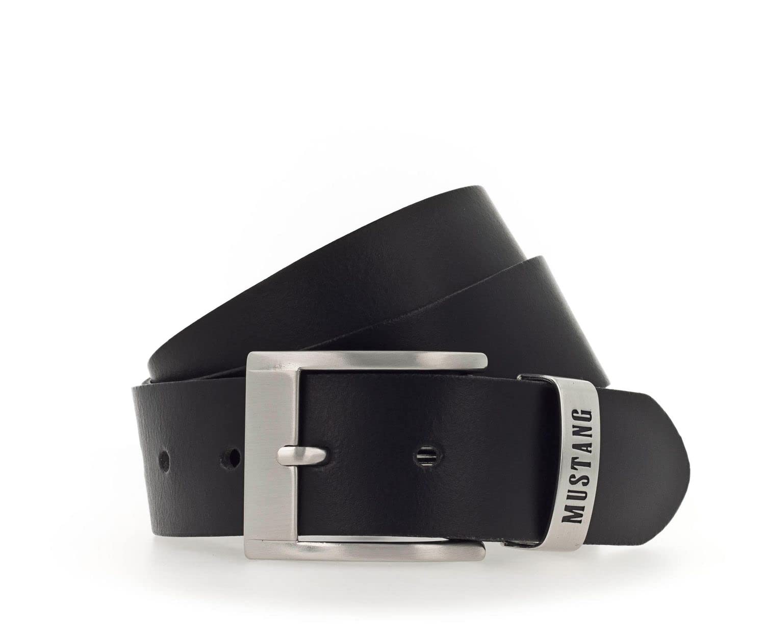 MUSTANG Classic Leather Belt W95 Black, black, One size
