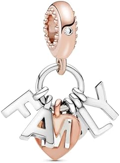 Aiftiko Family Charm 925 Sterling Silver Pendant,Jewelry Beads Gifts for Women Bracelet&Necklace