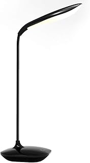 TOHOOYO Desk Lamp LED Lamp Desk Lamp Eye Protection Flexible Bedside Lamp Rechargeable Reading Desk Light Rechargeable Black