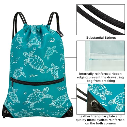 Image of HOLYLUCK Drawstring Backpack Bag Sport Gym Sackpack
