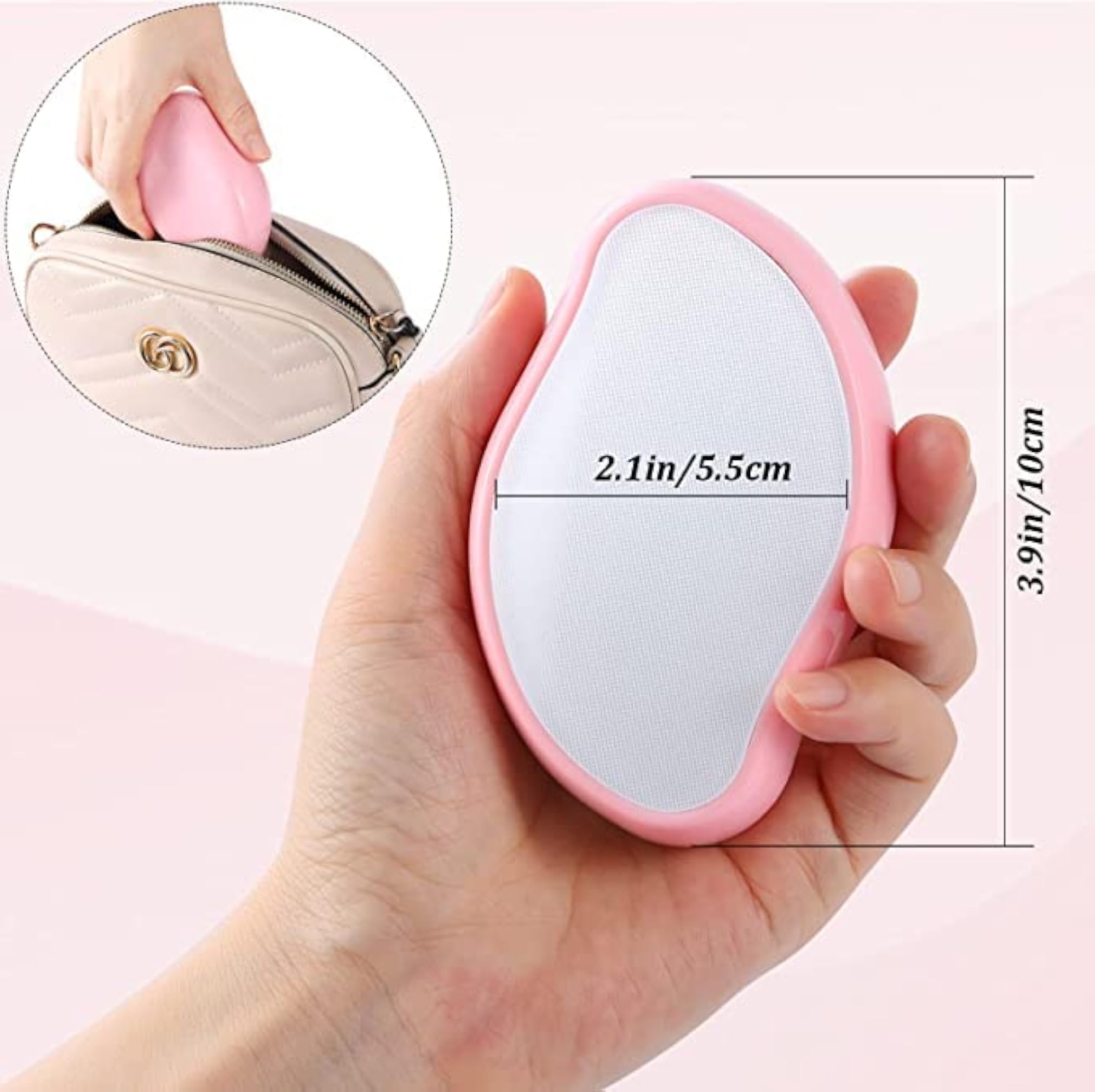 Crystal Hair Remover, Lightweight Painless Exfoliation Tool