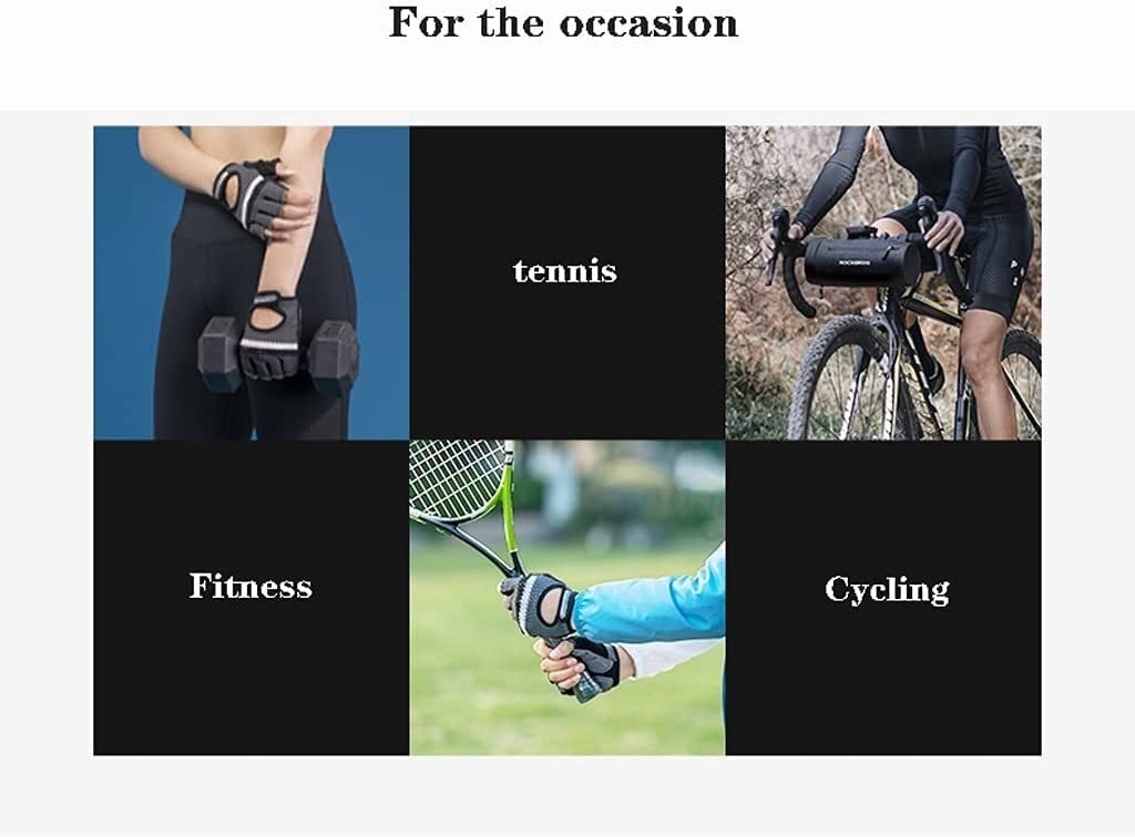 Guanti Da Ciclismo All'Aperto Guanti Da Bicicletta Mezze Dita Guanti Da Bicicletta Traspiranti Antiscivolo Ammortizzanti Unisex Guanti Da Bici