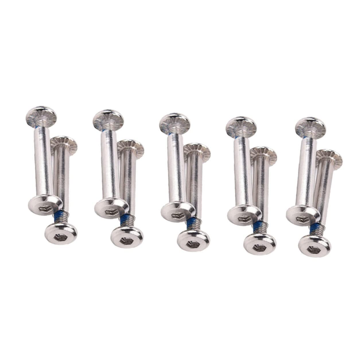 ibasenice 16Pcs Inline Skate Screws Durable Replacement Bearings Screws for Skating Wheels Resistant Hardware for Inline Skating Repairs