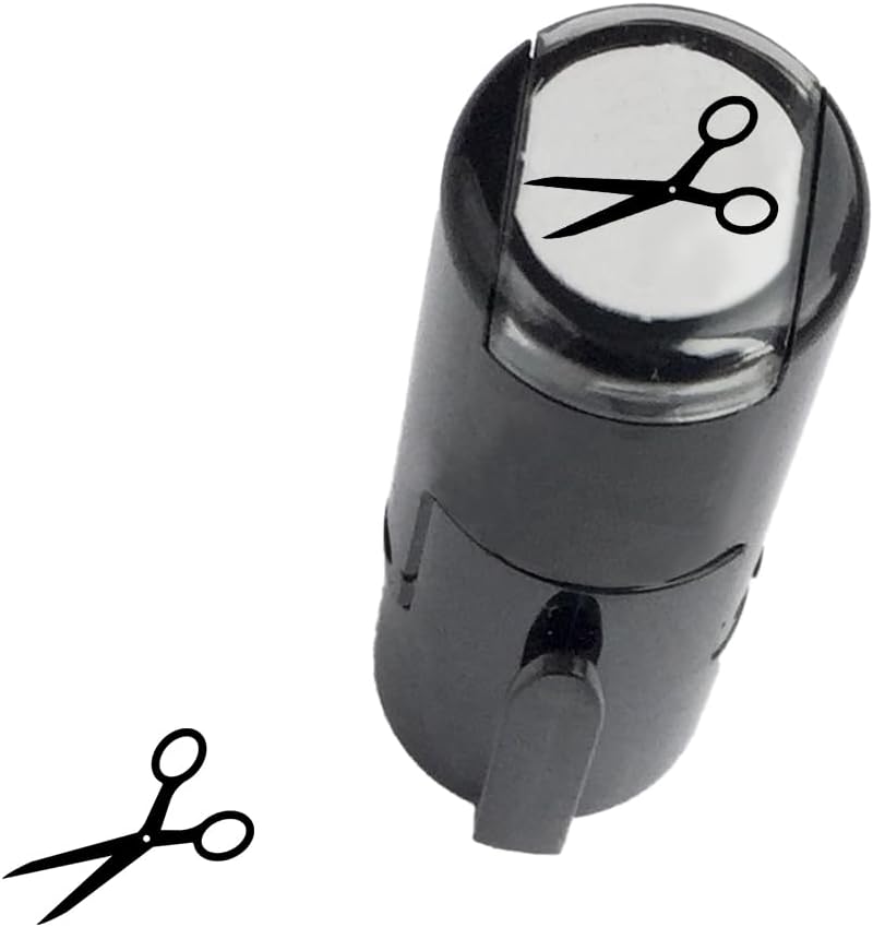 Self Inking Loyalty Card Stamp with Icon Choice (Scissors)