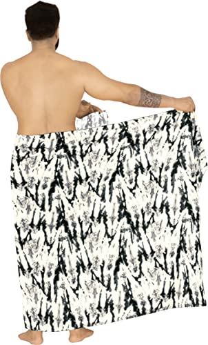 HAPPY BAY Men's Sarong Swim Beach Cover Up Wraps4