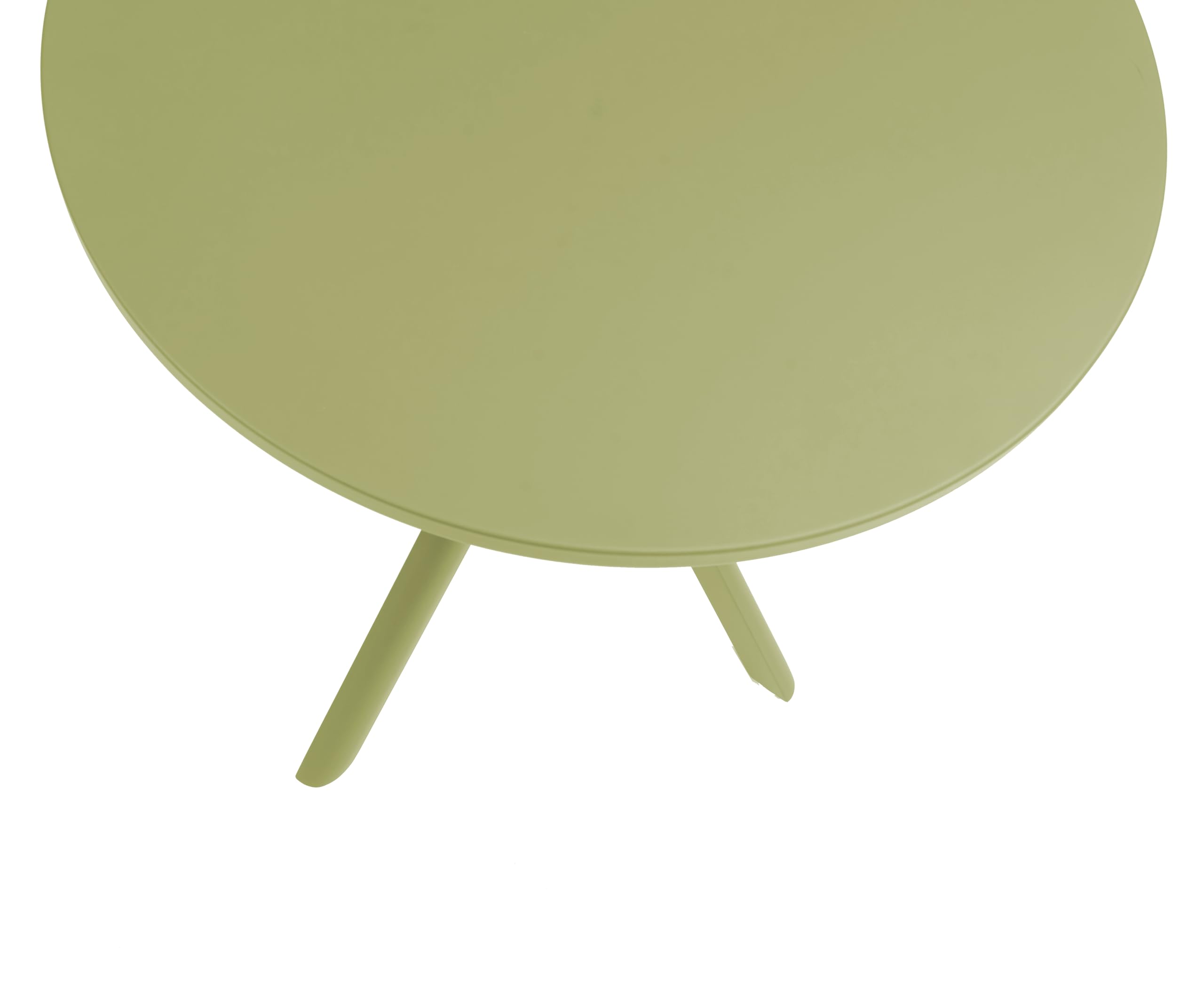 METRO Professional Mesa de Bistró Soto, Redonda, Aluminio, Verde Oliva, 70cm Diámetro, 72cm Altura, para Exterior