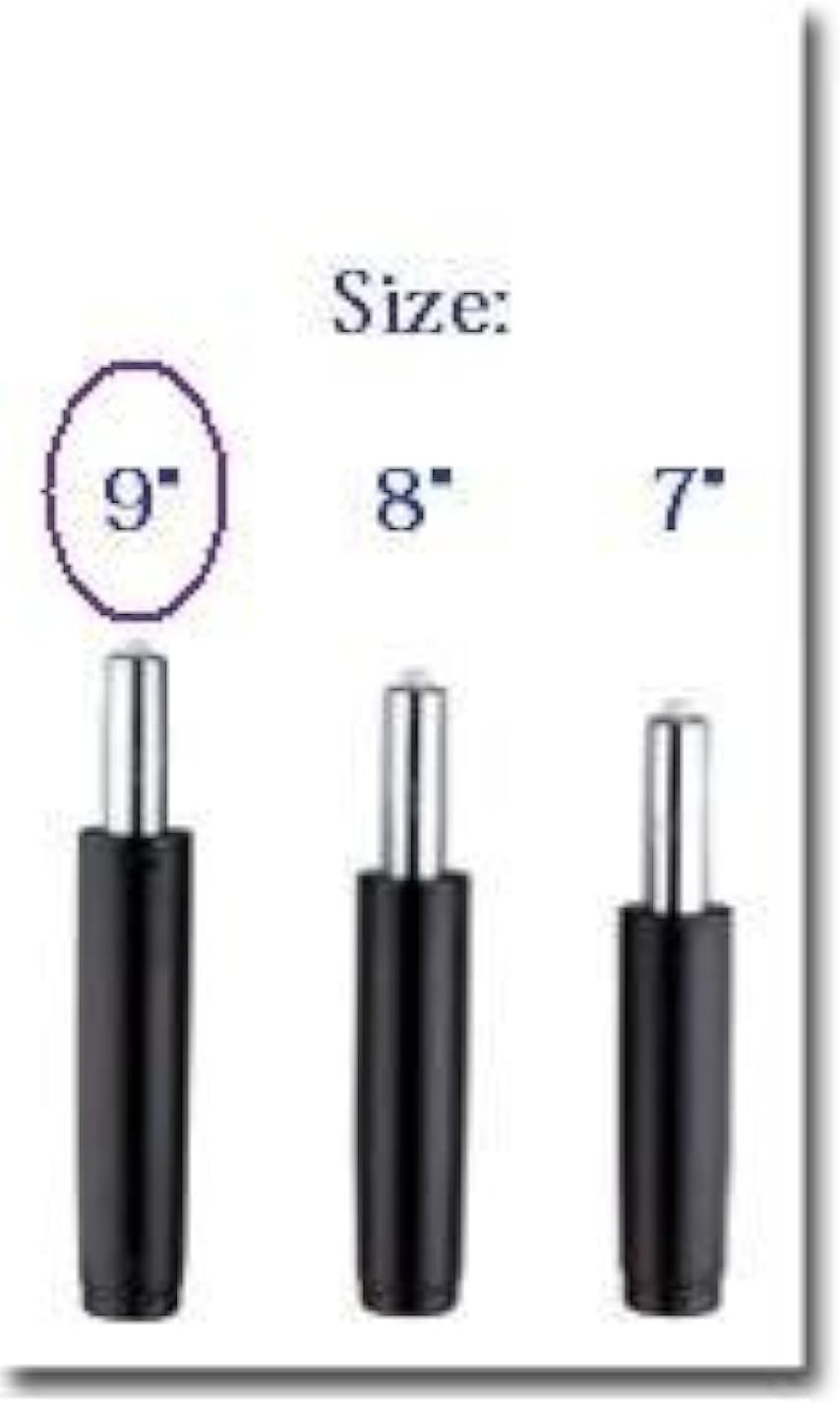 BiMi Heavy Duty Class 4 Replacement Black 9" Gas Lift for an Office Chair